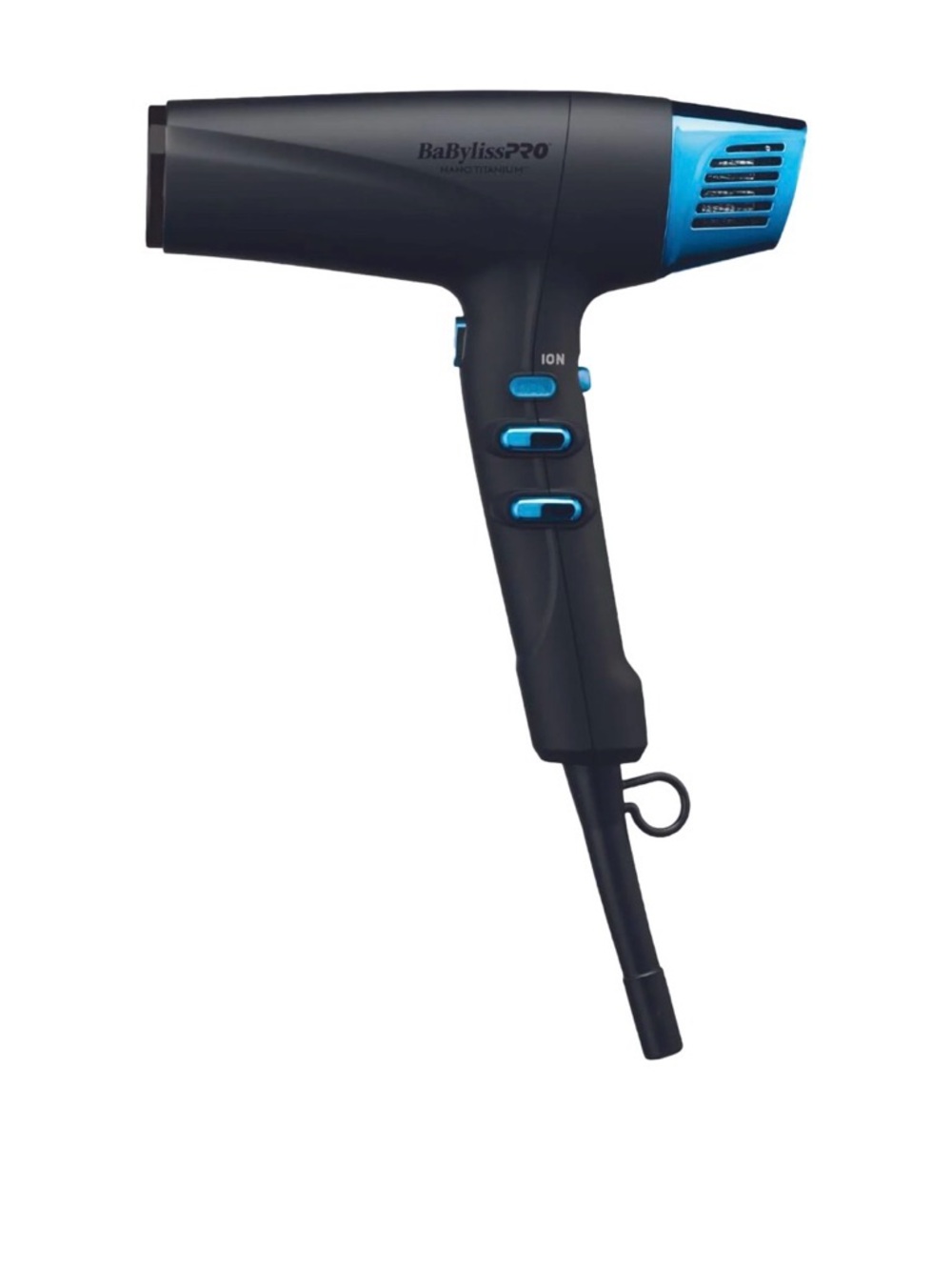 BaByliss Nano Titanium Black & Blue Compact Hair Dryer